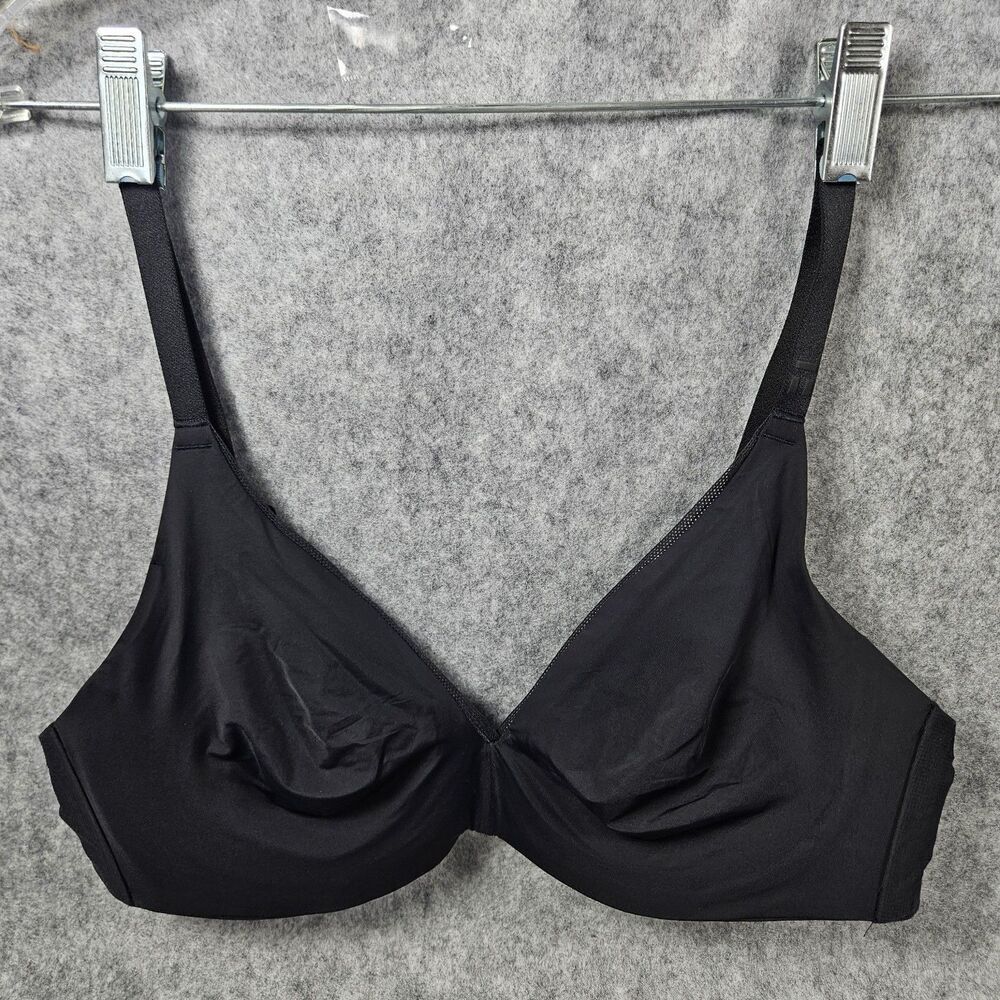 Tommy John Air Plunge Black Trim Underwire Bra Lounge Comfort Intimates Size 36B